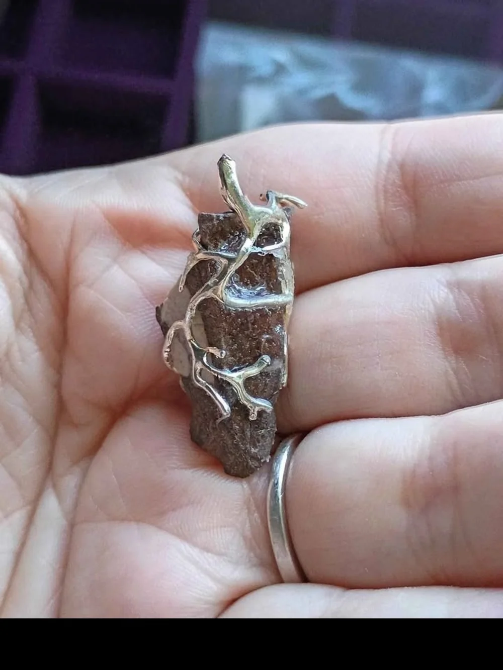 Ancient Pathways: Brown Zebra Jasper Relic Pendant